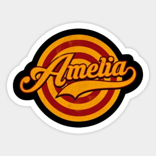 Amelia is My Name Sticker